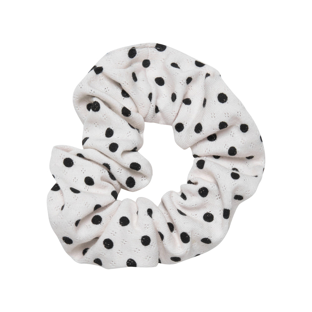 Pointelle Cotton Scrunchie- Polka Dot - The NAP Co. - image 1