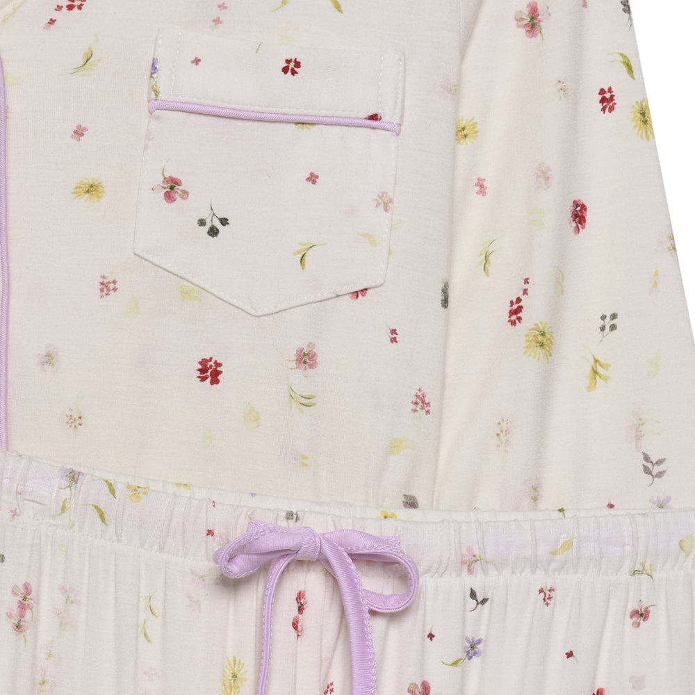Children's Stretch Trouser Sleep Set- Ditsy Floral - The NAP Co. - image 2