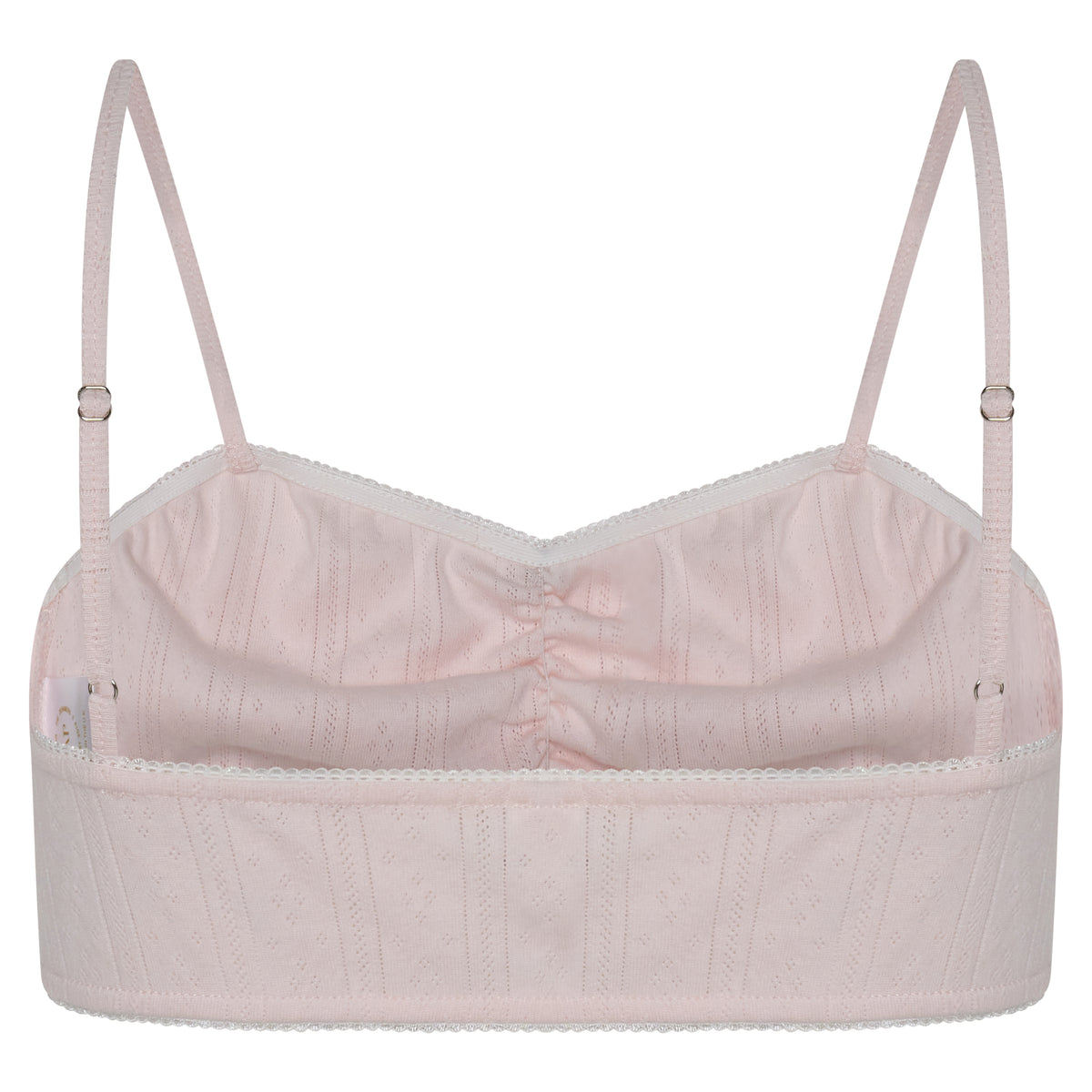 NAP X RU-Pointelle Crop Top- Cotton Candy