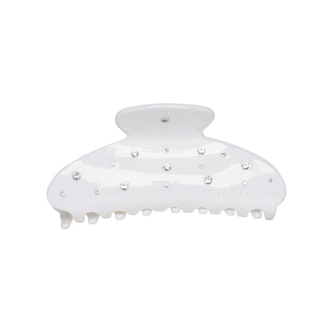 Cellulose-Acetate Hair Claw Clip - Marshmallow