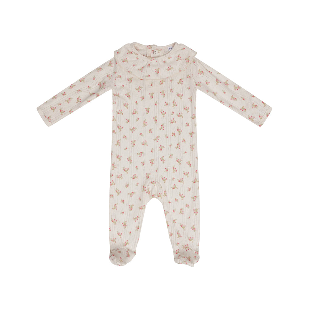 Children's Cotton Pointelle Sleepsuit - Rose - The NAP Co. - image 1
