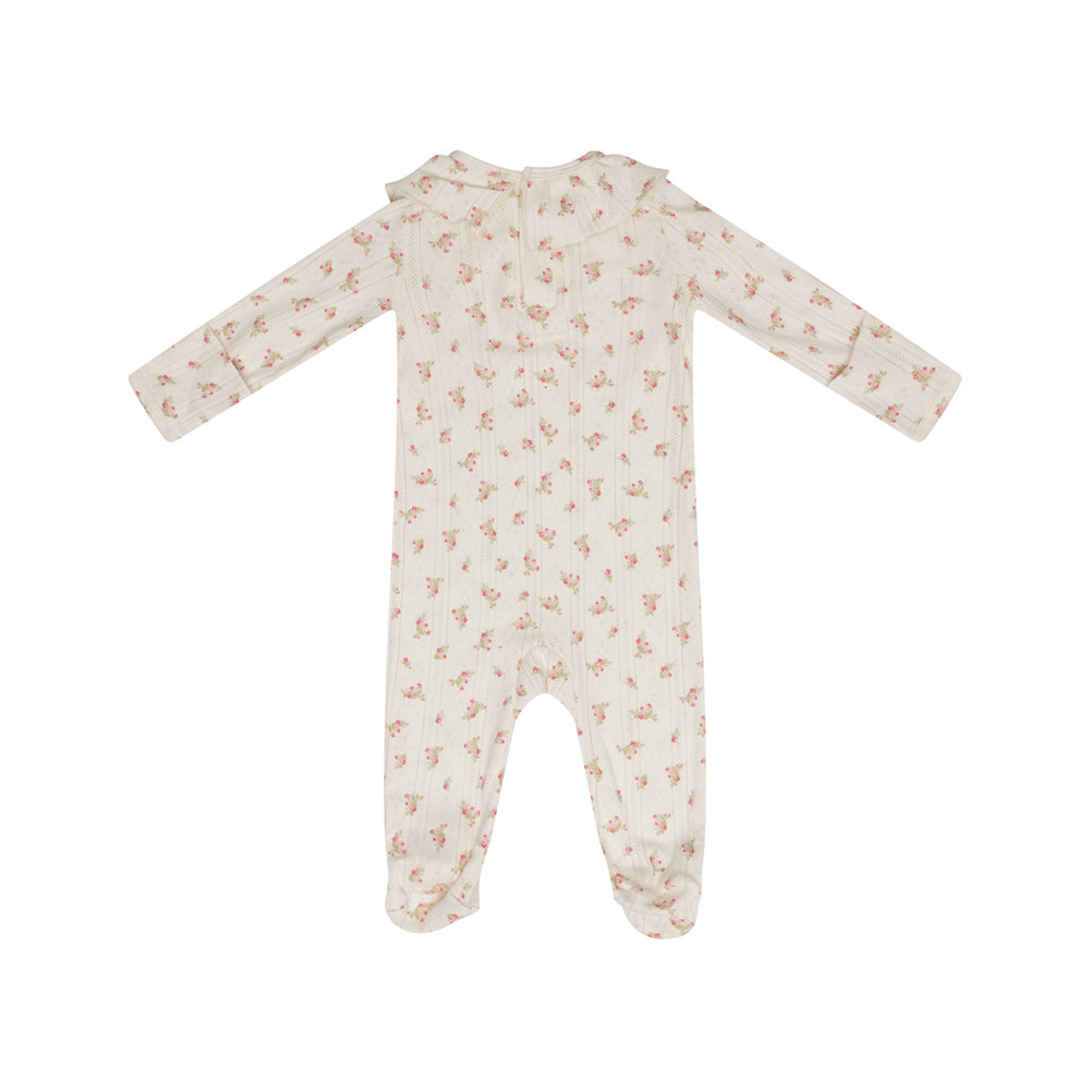 Children's Cotton Pointelle Sleepsuit - Rose - The NAP Co. - image 2