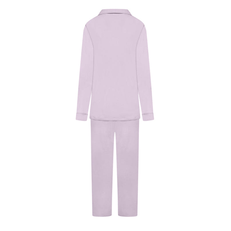 Ribbed Trouser Sleep Set- Lilac