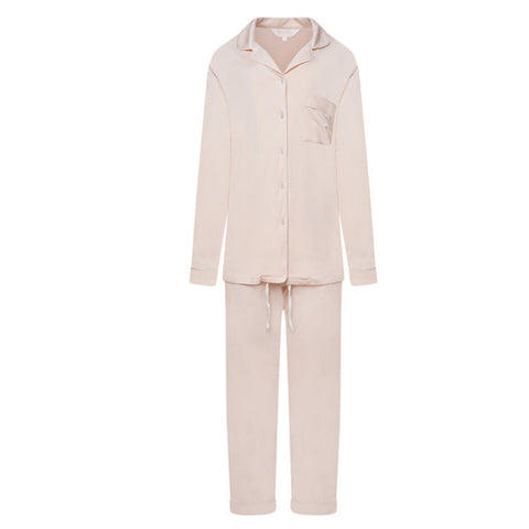 Stretch Pyjama Trouser Set - Peach