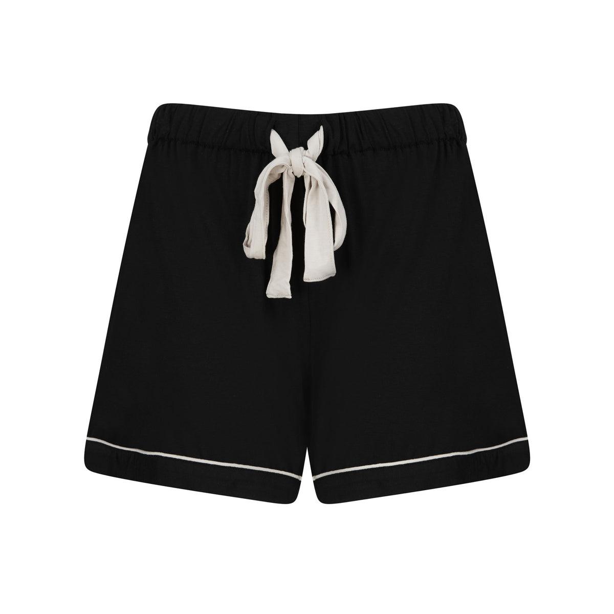 Rayon Stretch Short Pyjama Set - Jet - The NAP Co.