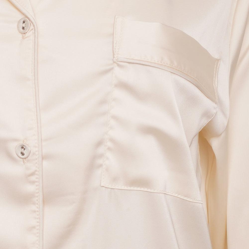 Satin Short Set- Ivory - The NAP Co.